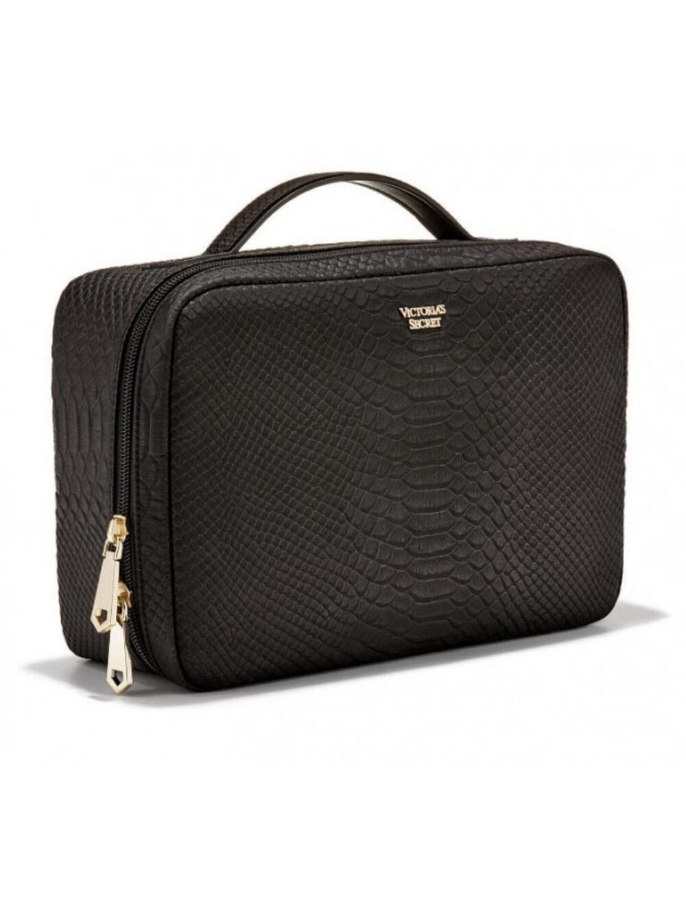 Victoria’s Secret Set of four Jetsetter Travel Case cosmetic bags, Black